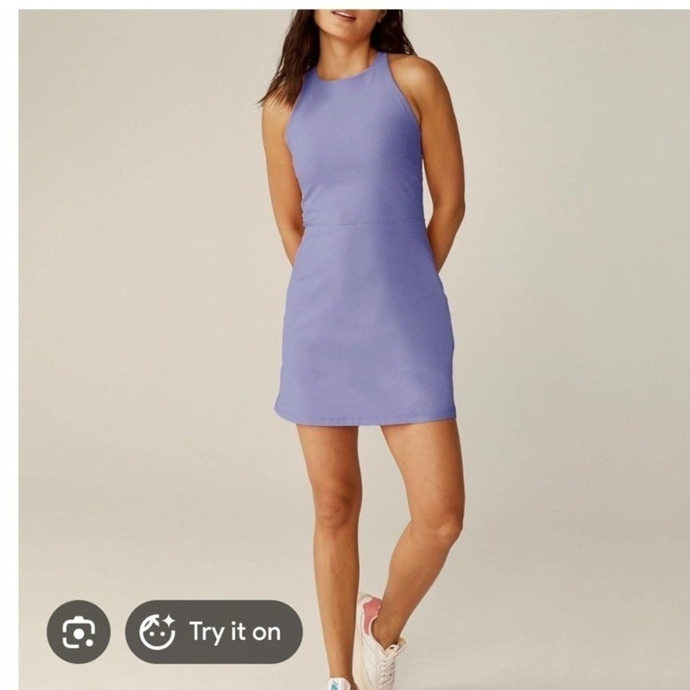Beyond yoga small spaced refocus race back mini dress pickleball golf tennis